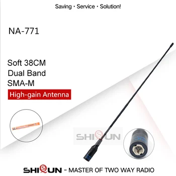Nagoya NA-771 SMA SMA Male-M Dual Band Antena Pentru IC-V8 PUXING Yaesu Vertex VX-3R VX-7R ZT-2R PX-2R UV-985-LEA-UVF8D-LEA-UV8000D
