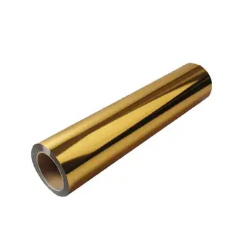 De înaltă elastic moale folie metalic de aur de transfer de căldură de vinil Gros HTV pentru tricou fier pe transfer de viniluri lățime de 20 inch ușor de tăiat
