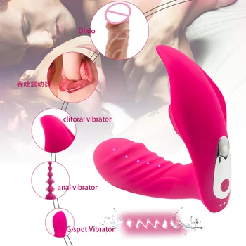 Control De La Distanță Supt Portabil Vibrator Încălzire Curea Pe Dildo Vibrator Stimulator Clitoridian Chilotei Vibratoare Jucarii Sexuale Pentru Femei