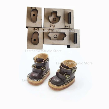 Japonia Lama din Otel Regula Muri Tăiate pentru DIY Mini Papusa OB11 Pantofi Cheie Lanț Pandantiv din Piele Ambarcațiunile de Mucegai Moare Mâna Instrument de Pumn