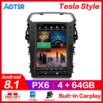 4G+64G Verticale tesla ecran Android 8.1 Auto Multimedia Player Pentru Ford Explorer 2011-2019 Navigatie GPS radio stereo unitatea de cap