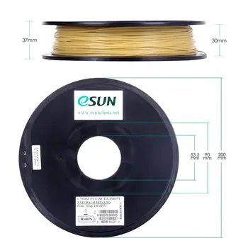 ESUN Apă Solubil PVA cu Incandescență 2.85 mm Imprimantă 3D PVA cu Incandescență 0,5 KG 1,1 KG de Imprimare 3D cu Filament de Sprijin Material pentru Imprimantă 3D