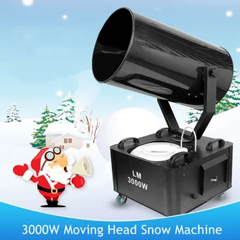 LED 3000W tremura capul mașină de zăpadă etapă de mare putere de zăpadă de luare a mașinii Crăciun zăpadă suflare atmosfera de petrecere