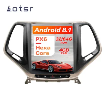 Navigatie GPS Android 8.1 4GB RAM Tesla stil Auto Pentru JEEP Cherokee-2019 unitate cap player auto Multimedia cu android video auto