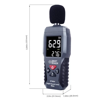Digital Sound Level Meter LCD Color db Decibel monitor Audio Nivel Metru tester 30-130dB de Măsurare a Zgomotului instrument de Diagnosticare de Alarmă