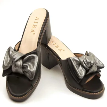 Sa AIBA 2020 Nouă Femei tocuri inalte pantofi de vara pentru femei sandale sandale simple Fundita usoare, confortabile, papuci de casă tocuri de 5cm