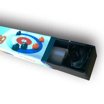 Mini Curling Minge de Masă Shuffleboard Joc Jucărie de Învățământ cu Rolă de Film Pasei pentru Copii de Divertisment Joc de Bord