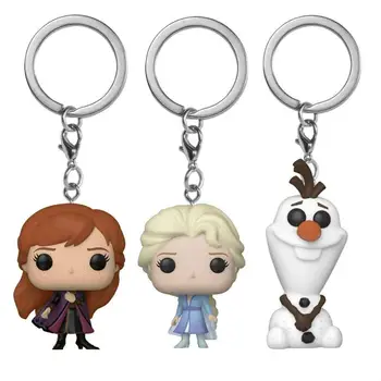 2020 FIERBINTE cutie de Original Frozen 2 Prinți Elsa & Anna Olaf Desene animate Papusa breloc Copii jucărie cadou de Ziua acțiuni de Colectare de Jucării