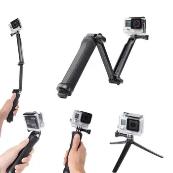 3 Mod de Prindere rezistent la apa Monopod Selfie Stick Suport Trepied pentru GoPro Hero 7 6 5 4 Sesiuni pentru Yi 4K Sjcam Eken pentru Go Pro Accesoriu
