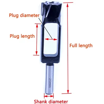 8mm-40mm pentru prelucrarea Lemnului Burghiu Conic Confortabil Plug Cutter