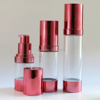 15ml 30ml Machiaj Gol Cosmetice Recipient Airless, Pompa de Sticle de Plastic Lotiune de Lichid Reîncărcabile Butelii pentru care pleacă 10buc