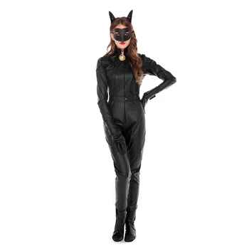 Super-Erou Pisica Neagra Noel Cosplay Costum Adult Femei Halloween Petrecere De Vacanță Joc De Rol Catwoman Costume Tinuta