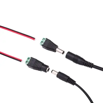 12V DC Masculin Feminin Conector CCTV Cablu de Alimentare de 2.1 x 5.5 mm+BNC Video Balun+ Ethernet PoE Adaptor RJ45 Injector Splitter