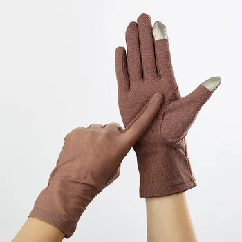 Vara Dantela Sexy Mănuși de Femei de protecție Solară Întinde Subțire cu Ecran Tactil Anti-Uv Rezistent la Alunecare Conducere Mănușă Respirabil Dimensiune 23cm