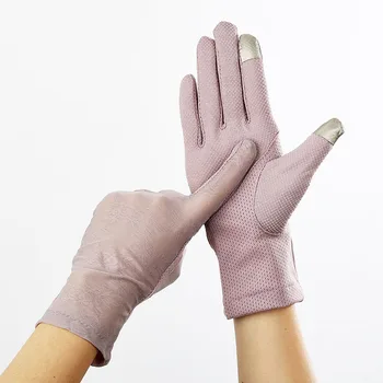 Vara Dantela Sexy Mănuși de Femei de protecție Solară Întinde Subțire cu Ecran Tactil Anti-Uv Rezistent la Alunecare Conducere Mănușă Respirabil Dimensiune 23cm