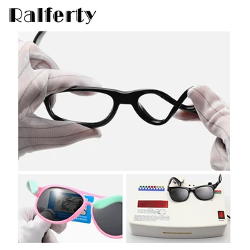 Ralferty 2019 Noi Polarizate Copii ochelari de Soare Baieti Fete Copil Sugar Moda Rotund Ochelari de Soare UV400 Ochelari de Copil Nuante K8232