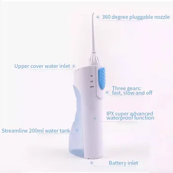 Electrica Oral Irigator Dentar Portabil De Apă Se Spăla Pe Dinți Dinte Curat Irrigador Dentist Waterpulse Jet De Albire A Dintilor Ata De Noi