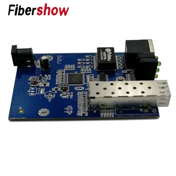 Fiber Optic media converter 1 port sfp 1 rj45 gigabit fibra optica ethernet pentru camera ip PCB 10/100/1000M