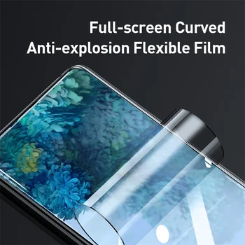 Baseus 2 buc HD Clear Ecran Protector Pentru Samsung Galaxy S20 Plus Ultra Transparent 3D Curbat Complet Capacul de Protecție Moale Film