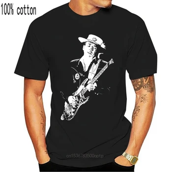 Stevie Ray Vaughan Tricou - pe Scena SRV Curea Imagine Blues Rock Chitara Fab Imprimate T-Shirt cu Maneci Scurte Barbati Top Tee