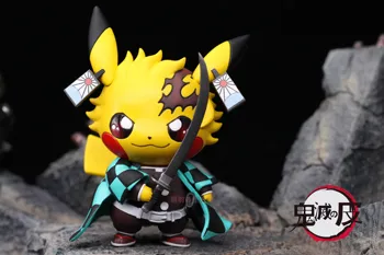 Anime Pikachu Garaj Kit Pokemon Monștri De Buzunar Bao Meng Ke Pentru Că Fantoma Lama Papusa Cărbune Zhilang