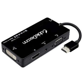 4 in1 compatibil HDMI Splitter VGA DVI Audio-Video Cablul Adaptorului Multiport Converter pentru PS3 HDTV Monitor de Laptop