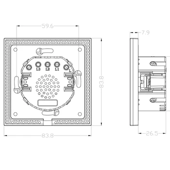 2019 design Nou Standard UE Comutator de Perete Comutator Tactil de Aur de Lux Cristal de Sticlă, a 2 Banda 1 Comutator Mod CMW-02
