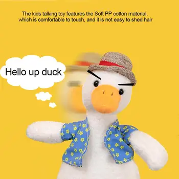 Să Vorbească, Să Vorbească Jucărie De Sunet Record Repeta Pălărie De Paie Rață Umplute De Animale De Pluș Drăguț Rață Jucărie Pentru Copii Copil Cadou De Ziua De Nastere