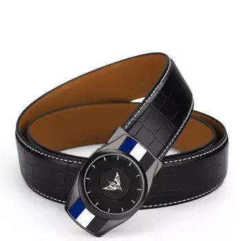 Design elegant pentru bărbați curea cu cataramă automată casual de Inalta calitate brand de lux curea din piele de leather19932-33P