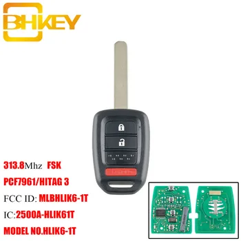 BHKEY 2+1 Butoane Telecomanda cheie Auto Pentru Honda 313.8 Mhz PCF7961 Chip Pentru Honda CR-V 2013 MLBHLIK6-1T cheile de la Mașină