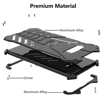 R-DOAR Pentru Samsung S10 Plus Capac Caz de Lux Subțire de Metal Greu din Aliaj de Aluminiu rezistent la Șocuri Armura Telefon Caz pentru S10 S10E Capacul din Spate