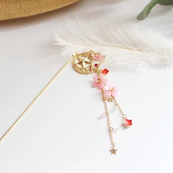 Sailor moon card captor cardcaptor sakura ac de păr accesorii agrafă agrafă costum