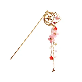 Sailor moon card captor cardcaptor sakura ac de păr accesorii agrafă agrafă costum