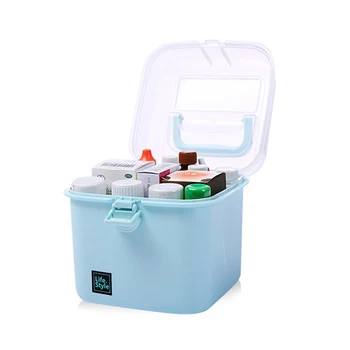 Portabil, Multi-Funcțional de Prim Ajutor Kit de Plastic Pastila Cabinet de Stocare de Familie Trusa de Urgenta MDJ998
