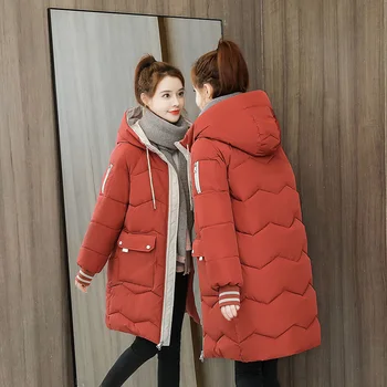 Haina de iarna Femei 2020 Moda Îngroșa Cald Jacheta de Iarna pentru Femei din Bumbac Hanorac căptușit Uza Hanorac cu 7 Culori Sacou Feminin Strat