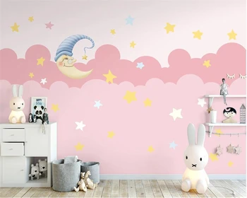 Beibehang Personalizate pictate manual minimalist cameră pentru copii, băiat, fată, cer înstelat valea pădure copii papel de parede tapet