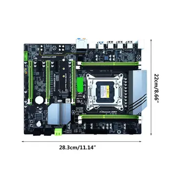 X79T Placa de baza Desktop Computer Placa de baza despre lga2011 E5 2620 CPU 2x8GB=16GB 1600MHz DDR3 ECC Memorie