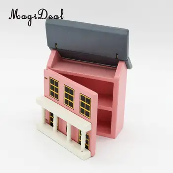 1/12 casă de Păpuși în Miniatură DIY Kit de Păpuși, Casa de Lemn Casa Mini Modelul de Ziua de nastere Cadouri de Craciun