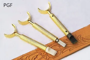 PGFsheridan stil 9.6 mm alamă sheet sculptate rotație cuțite din piele sculptură instrumente instrumente de mână din piele