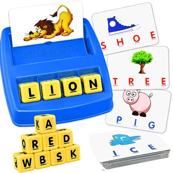 Scrisoare de potrivire Joc pentru Copii Educative Jucarii de Călătorie Alfabet Ortografie Cuvinte Învețe limba engleză Părinte-copil Jucarii Interactive Nou