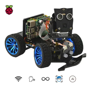 Adeept Mars Rover PiCar-B Wireless WiFi Inteligent Robot Kit Auto pentru Raspberry Pi 3 Model B+/B/2B, Recunoașterea Vorbirii, OpenCV Țintă