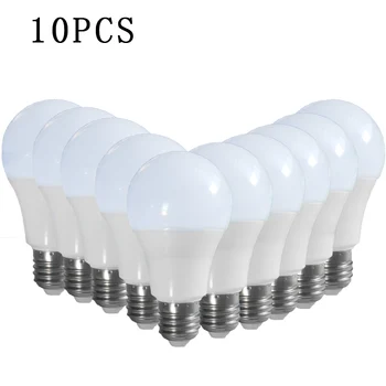 10pc/lot E27/B22 Becuri cu LED-uri AC 100V - 240V led-uri lampa de Acasă de Curent Constant de Tensiune al Lămpii de Interior SMD2835 Alb Rece/Alb Cald