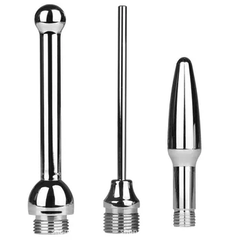 2017 Noul metal anal curat instrumente de 3 stil anal plug pompa de adult jucarii sexuale pentru femei/bărbați butt plug anal vaginal duș clisma Dispozitiv
