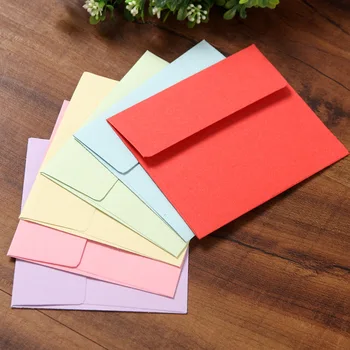 Culoare Mini Plic Mic de Culoare Solidă Card Bancar / Card de Membru Bomboane de Culoare Pătrat de Hârtie Plic 50pcs/lot 9*10 cm