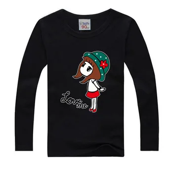 2-15T fata frumoasa Print T Camasa de Desene animate Amuzant Casual, Haine pentru Copii de Vară Harajuku pentru Copii T-shirt