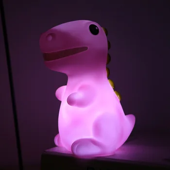 Led Lumina de Noapte pentru Copii Desene animate Dinosaur Lampă de Masă Moale Drăguț pentru Copil Acasă Decorare Dormitor Lampa Cadou de Craciun Jucarii pentru Copii