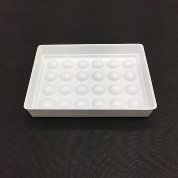 Laborator dentar Amestecarea Udare Placa Umed Tava de 24 gropi farfurie de plastic cu capac de plastic pentru geamuri de muncă în dental lab