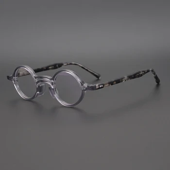 Realizate Manual Acetat De Ochelari Rotunzi Cadru Bărbați Retro Cerc Optice, Ochelari De Vedere Femei Miopie Tocilar Transparent Ochelari
