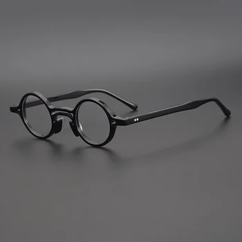 Realizate Manual Acetat De Ochelari Rotunzi Cadru Bărbați Retro Cerc Optice, Ochelari De Vedere Femei Miopie Tocilar Transparent Ochelari