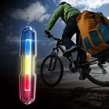 USB Reîncărcabilă Fata-Spate Bicicleta Lumina Baterie de Litiu de CONDUS Motocicleta Stop Casca Ciclism Lumina Lămpii de a Monta Accesorii pentru Biciclete
